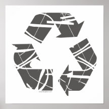 Gris rompu réutilisant le signe posters