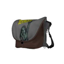 Gris tourmenté et sac messenger à Brown Sacoches