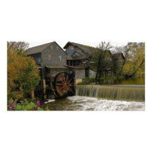 Grist Mill Customized Photo Card
