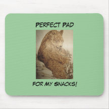 Grizz Attacks Snacks Mousepad