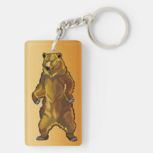 grizzly bear acrylic keychains