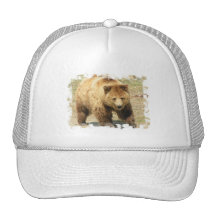 Grizzly Bear Baseball Hat
