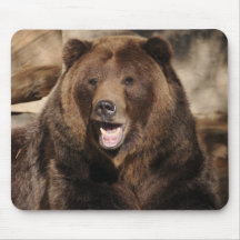 Grizzly Bear Boar Mousepads