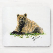 Grizzly Bear Mouse Pads