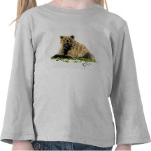 Grizzly Bear Toddler Long Sleeve T-shirts