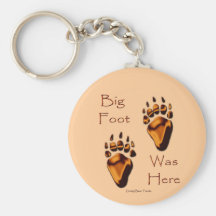 GRIZZLY BEAR TRACKS KEYCHAINS