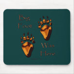 GRIZZLY BEAR TRACKS MOUSE PAD