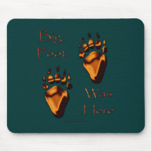GRIZZLY BEAR TRACKS MOUSE PAD