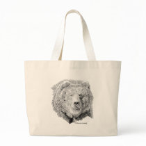 Grizzy Bear Tote Bags