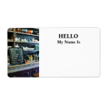 Groceries in General Store Shipping Label