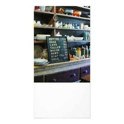 Groceries in General Store Personalized Photo Card by SusanSavad