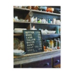Groceries in General Store Postcard