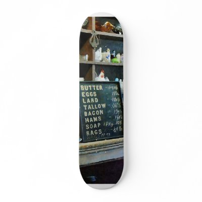 Groceries in General Store Skate Boards by SusanSavad