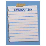 Grocery List Letterhead Stationery
