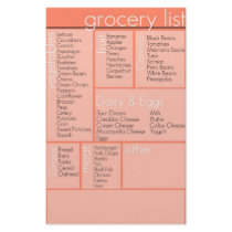 grocery list stationery paper