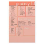 grocery list stationery