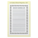 Grocery Note Pad- Design 4 Stationery Paper