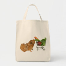 Grocery Shopping Guinea Pig Canvas Bag