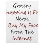 Grocery Shopping Is For Nerds I Buy My Food From T letterhead