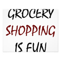 Grocery Shopping Is Fun Personalized Invitations