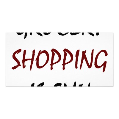 Grocery Shopping Is Fun Photo Card Template by Supernova23