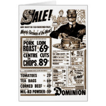 Grocery Store Ad Card