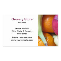 Grocery Store Business Card