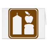 Grocery Store Highway Sign Greeting Card