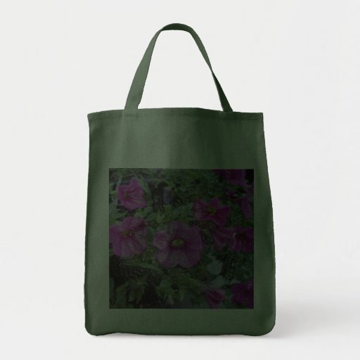 Grocery tote with flowers bags