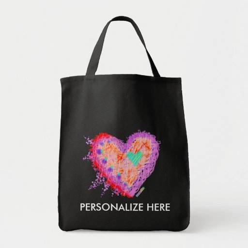 GROCERY TOTES - Happy Heart Bags