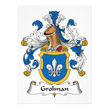 Grolman Family Crest Custom Announcements