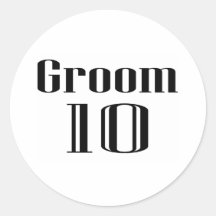 Groom 10 sticker