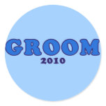 Groom 2010 round stickers