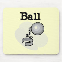 Groom Ball and Chain Tshirts and Gifts Mousepads