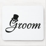 Groom (Blk Top Hat) Mouse Pads