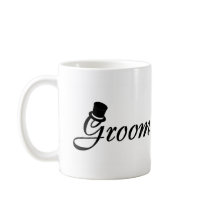 Groom (Blk Top Hat) Coffee Mugs