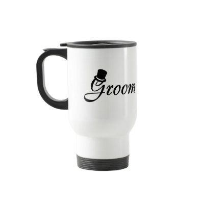 Groom (Blk Top Hat) Coffee Mug by BacheloretteGirl
