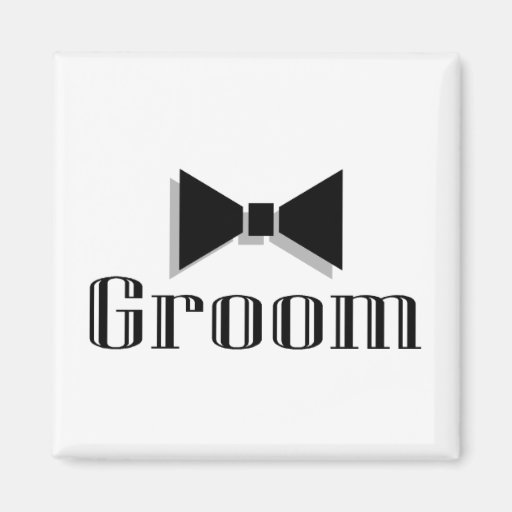 Groom (Bow Tie) Refrigerator Magnets