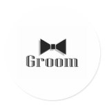 Groom (Bow Tie) Stickers