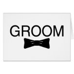 Groom Bowtie Card