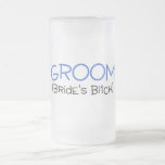 Groom Brides Bitch Blue and Black Coffee Mug