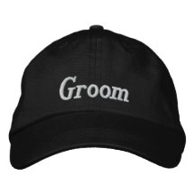 Groom Embroidered Cap Embroidered Hat