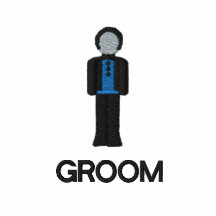 GROOM Embroidered Men's Shirt Embroidered Polo Shirt