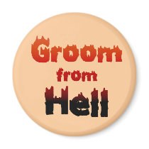 Groom from Hell Favours Fridge Magnets