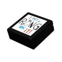 Groom I Put a Ring on It Keepsake Box