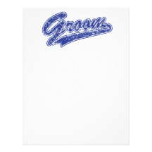 Groom in Blue Custom Letterhead