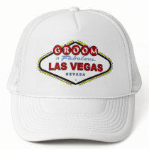 GROOM Of Las Vegas Cap Trucker Hats