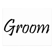 Groom Post Card
