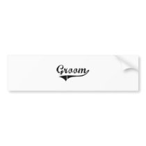 Groom Professional Job Bumper Sticker