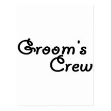Groom"s Crew Postcards